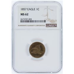 1857 NGC MS62 Flying Eagle Cent