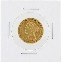 1881 $5 XF Liberty Head Half Eagle Gold Coin