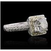 Image 1 : 18KT White Gold 2.20ctw Diamond Ring
