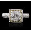 Image 2 : 18KT White Gold 2.20ctw Diamond Ring