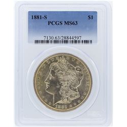 1881-S PCGS MS63 Morgan Silver Dollar