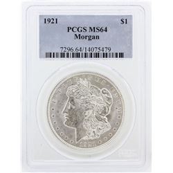 1921 PCGS MS64 Morgan Silver Dollar