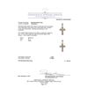 Image 3 : 1.25ctw Diamond Cross Pendant - 10KT Two-Tone Gold