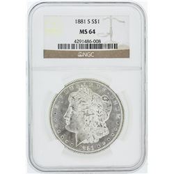 1881-S NGC MS64 Morgan Silver Dollar