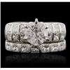 Image 2 : 18KT White Gold 5.20ctw Diamond Ring