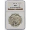 Image 1 : 1922 NGC MS63 Peace Silver Dollar