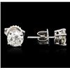 Image 2 : 14KT White Gold 1.82ctw Diamond Solitaire Earrings