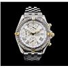Breitling Stainless Steel Diamond Windrider Crosswind Men's Watch