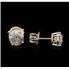 Image 2 : 14KT White Gold 1.83ctw Diamond Stud Earrings