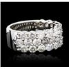 Image 1 : 14KT White Gold 3.36ctw Diamond Ring
