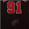 Image 2 : Dennis Rodman Framed Autographed Jersey