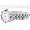 Image 6 : Rolex Stainless Steel Diamond and Sapphire DateJust Ladies Watch