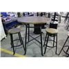 Image 2 : 3 PC.  PUB STYLE  PATIO SET -  WITH 2 STOOLS