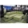 Image 1 : NEW TAN UPHOLSTERED 3 PIECE SECTIONAL SOFA SET