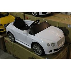 WHITE BENTLEY CHILD'S REMOTE CONTROLLED CAR