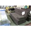 Image 2 : SERTA CHOCOLATE BROWN MICRO FIBER SUEDE CLICK CLACK SOFA