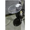 Image 1 : CONTEMPORARY GLASS TOP SIDE/WINE TABLE