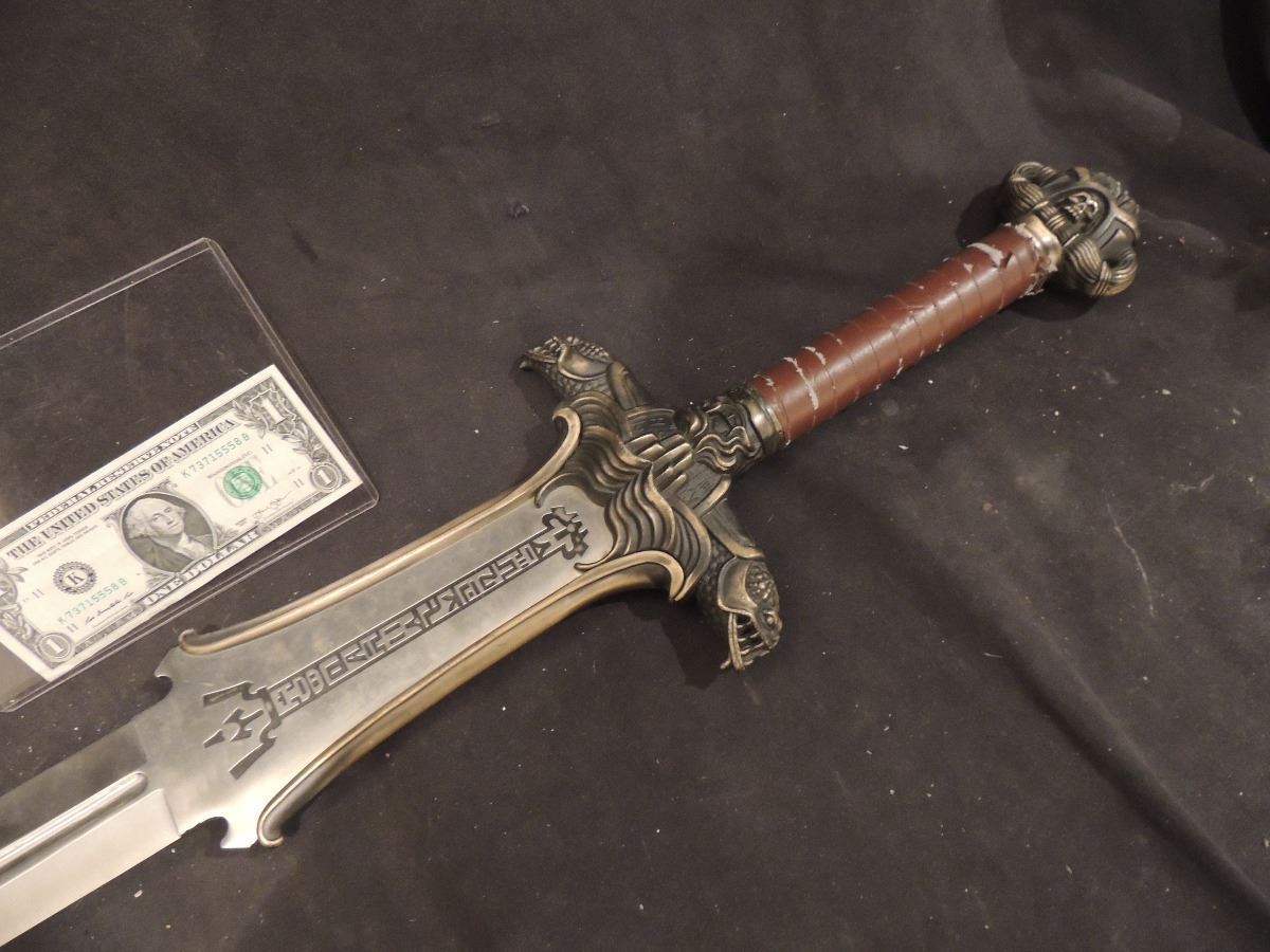 CONAN THE BARBARIAN ATLANTEAN SWORD SIGNED BY ARNOLD SCHWARZENEGGAR