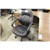 Image 2 : CAPRISE BLACK LEATHER MID BACK TILTER CHAIR