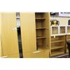 Image 2 : ARTELITE MAPLE 7' H UTILITY CABINET WITH 2 DRAWER LATERAL FILE CABINET