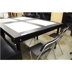 BLACK 5.5' X 4' LIGHT TABLE