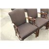 Image 2 : MAHOGANY TRADITIONAL BROWN PATTERNED RECEPTION CHAIR