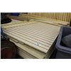 Image 1 : LOT OF 12 SHEETS OF MAPLE SLAT WALL AND 16 PANELS OF MAPLE MDF BOARD