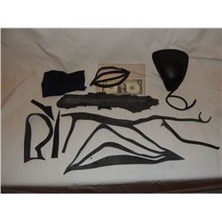 SUPERMAN MAN OF STEEL MISC SUIT SWATCH LOT OF 10 PIECES #77