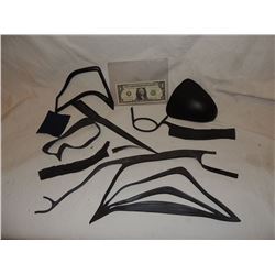 SUPERMAN MAN OF STEEL MISC SUIT SWATCH LOT OF 10 PIECES #79