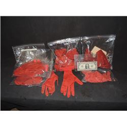 HELLBOY LEFT HAND GLOVES LATEX FINGERS WENT ON HUGE LOT!