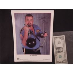 BIG BOSS MAN VINTAGE HAND SIGNED WWF PROMO PHOTO