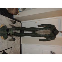 LAND OF THE LOST SCREEN USED STUNT SLEESTAK SUIT WITH UNFINISHED HEAD MASK