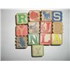 Image 1 : 13 TOTAL VERY RARE OLD VINTAGE CHILDRENS BUILDING BLOCKS *LETTERS/NUMBERS/ANIMALS/PICTURES!! ITEM CA