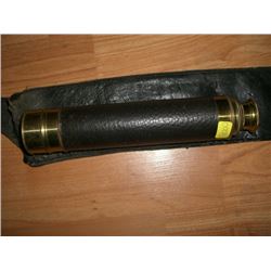 FRENCH NAVY NAUTICAL BRASS & LEATHER *EXTREMELY RARE* 4 SECTIONAL SPYGLASS TELESCOPE-BOOK VALUE $750