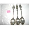 Image 1 : VERY OLD SET OF 3 SILVER SPOONS *REED & BARTON* STAMPED LOGO *RAM HEAD-REED & BARTON*!!! SILVER SPOO