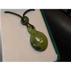 HAND CRAFTED JADE NECKLACE - INFINITY