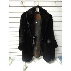 Black fur coat