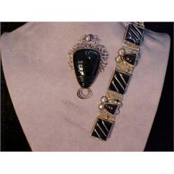 Lucite Tulip & Feather Brooch