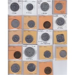 Ontario Trade Tokens, Carleton County - Lot of 19 Ottawa Dairy Tokens