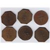 Image 2 : Ontario Trade Tokens, Carleton County - Lot of 6 Ottawa Shave Tokens