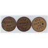 Image 2 : Ontario Trade Tokens, Dufferin County - Lot of 3 Grand Valley livery tokens