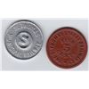 Image 1 : Ontario Trade Tokens, Elgin County - Lot of 2 St Thomas transportation tokens