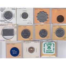 Ontario Trade Tokens, Frontenace County - Lot of 11 Tokens