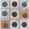 Image 1 : Ontario Trade Tokens, Huron County - Lot of 9 Wingham McColl listed trade tokens