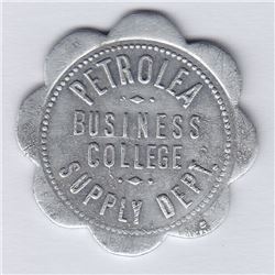 Ontario Trade Tokens, Lambton County - Petrolea Business College token