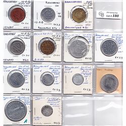 Ontario Trade Tokens - Lot of 13 Muskoka District trade tokens