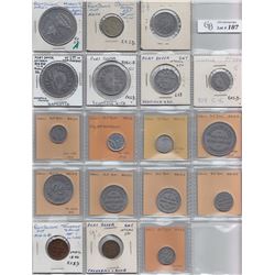 Ontario Trade Tokens, Norfolk County - Lot of 18 Port Dover trade tokens