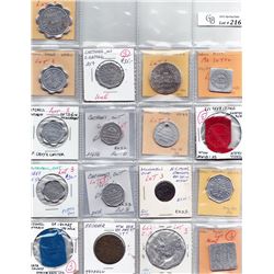 Ontario Trade Tokens - Lot of 17 Perth County trade tokens