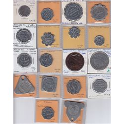 Ontario Trade Tokens, Prescott County - Lot of 18 Tokens