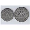 Image 2 : Ontario Trade Tokens, Renfrew County - Lot of 2 Scarce Petawawa Tokens